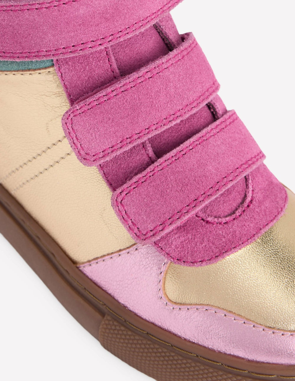 Metallic High Tops-Gold and Pink Metallic / Boden Outlet