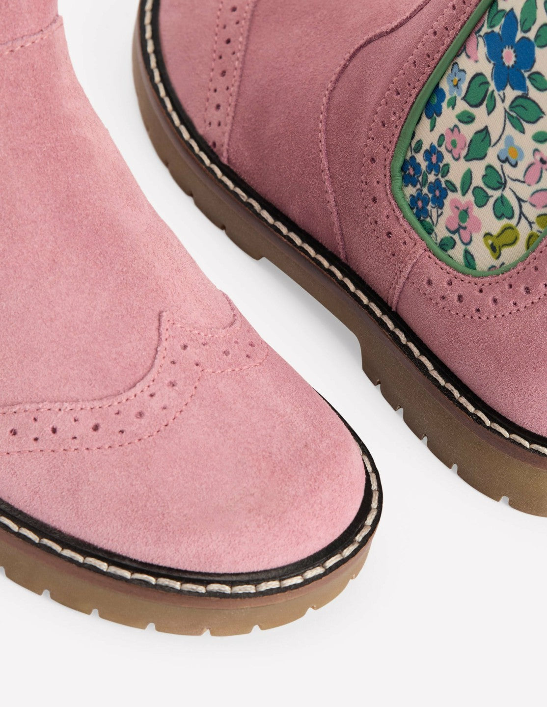 Leather Chelsea Boots-Pink Floral / Boden On sale