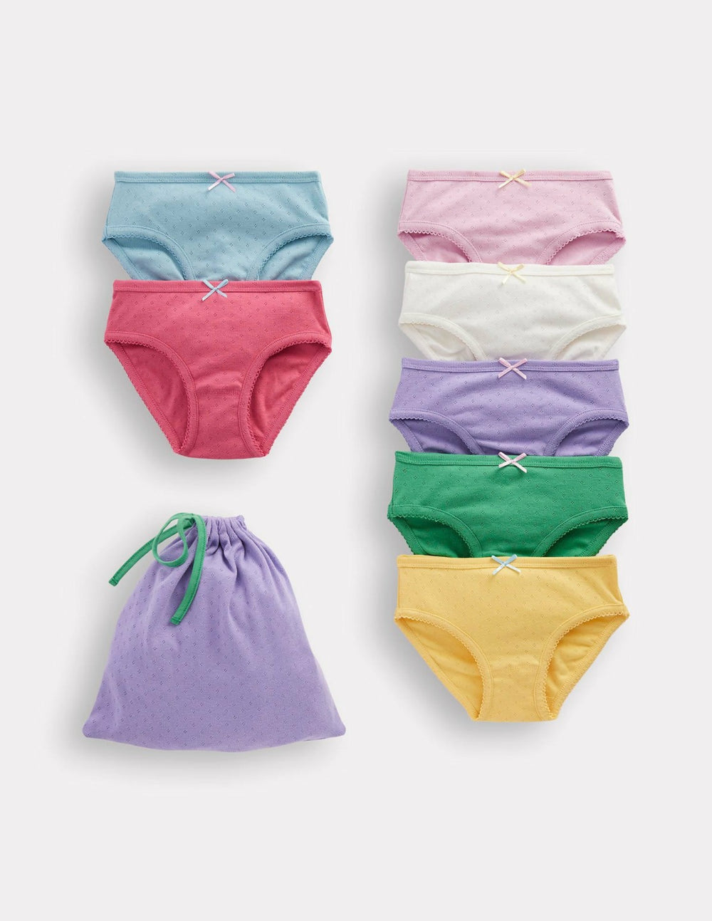 7-Pack Pointelle Underwear-Multi Colours / Boden