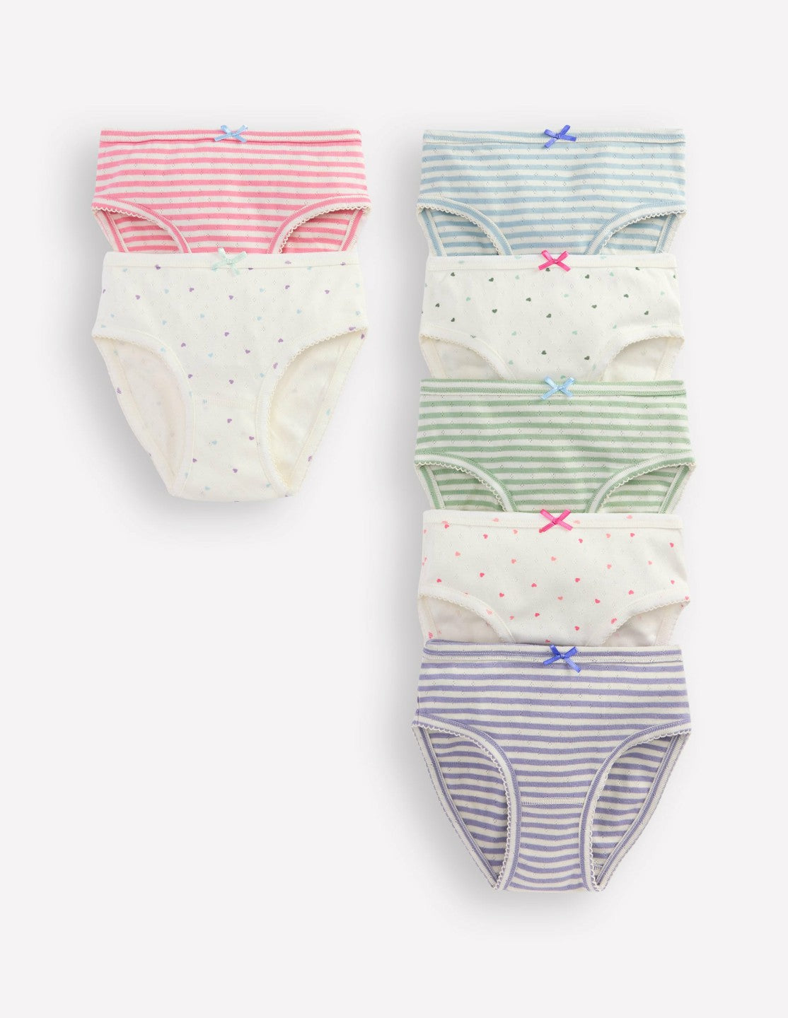 7-Pack Pointelle Underwear-HEARTS / Boden Sale