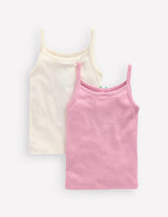 2-Pack Pointelle Tank Tops-Multi / Boden Online