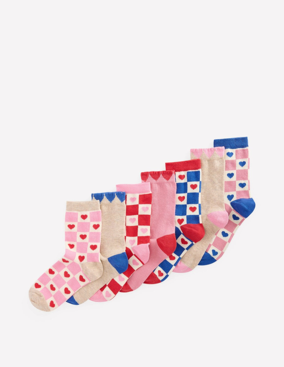 Socks 7 Pack-hearts / Boden Discount