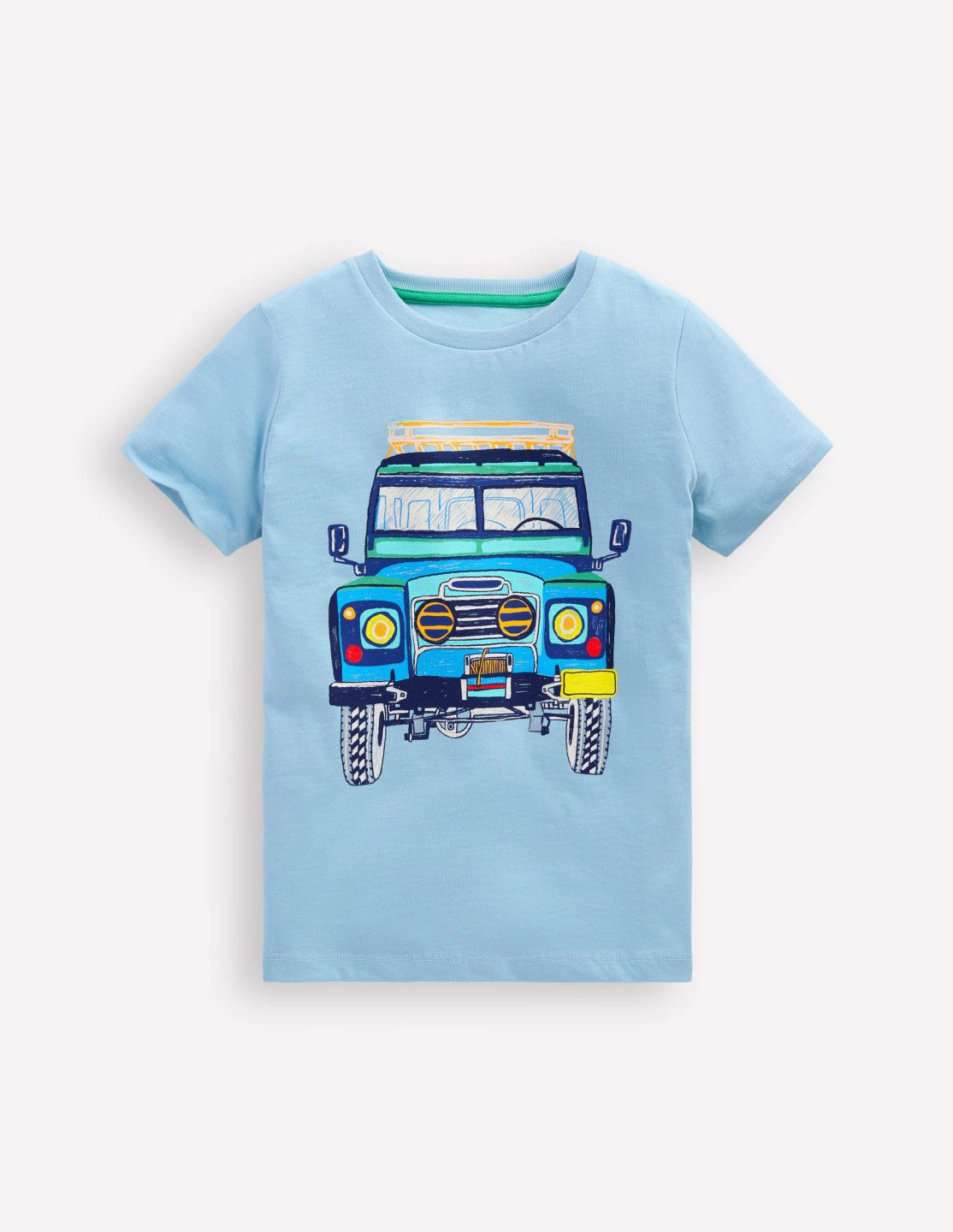 Short Sleeve Graphic T-shirt-Glacier Blue Jeep / Boden Online