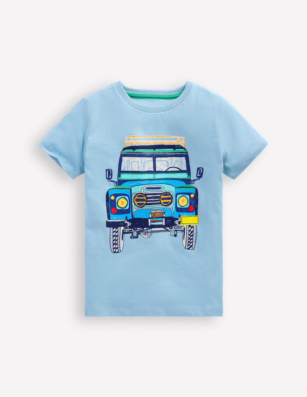 Short Sleeve Graphic T-shirt-Glacier Blue Jeep / Boden Online