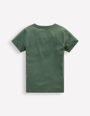 Glow-In-The-Dark T-shirt-Bottle Green Transport / Boden us