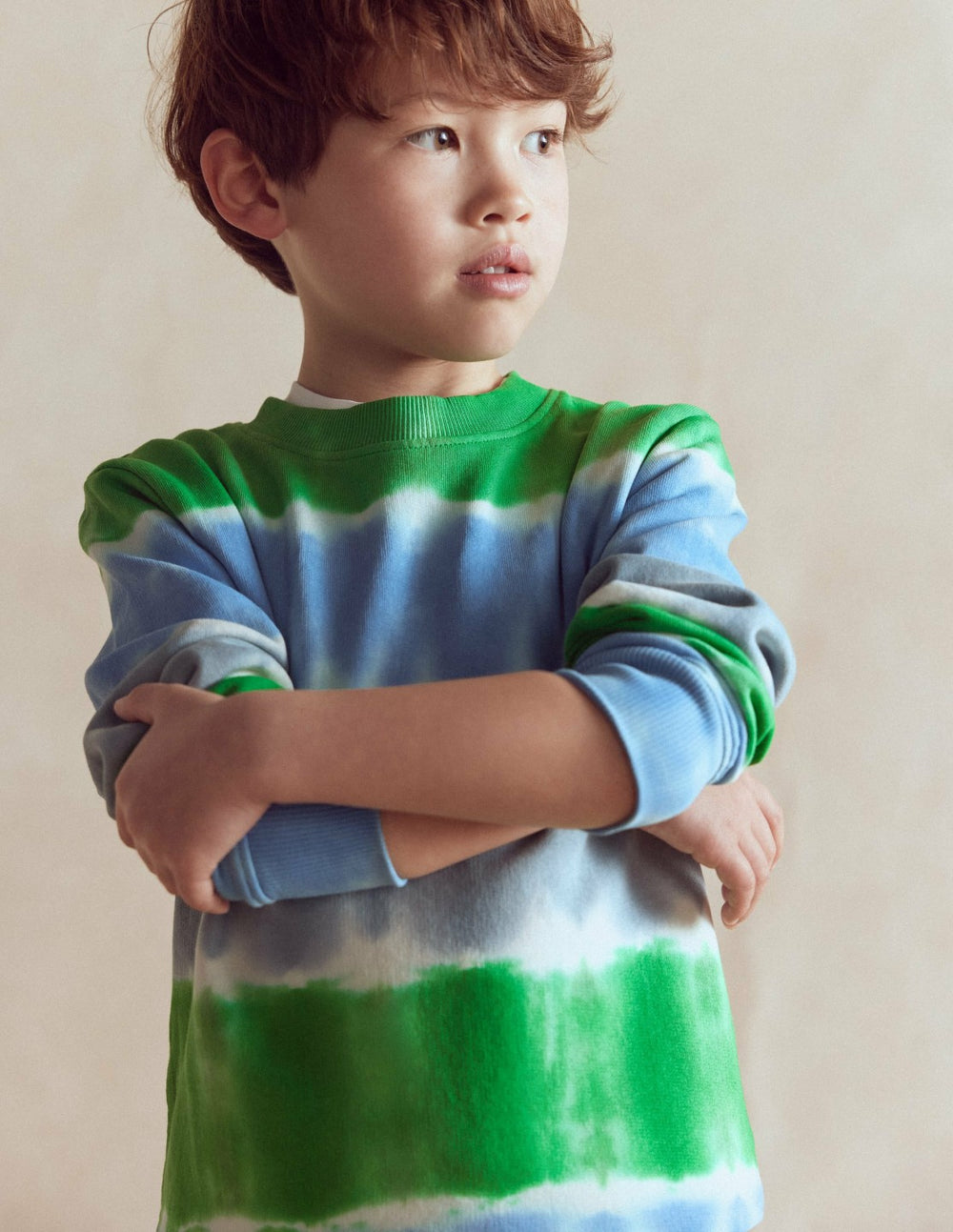 Tie Dye Sweatshirt-Green / Blue / Boden Online