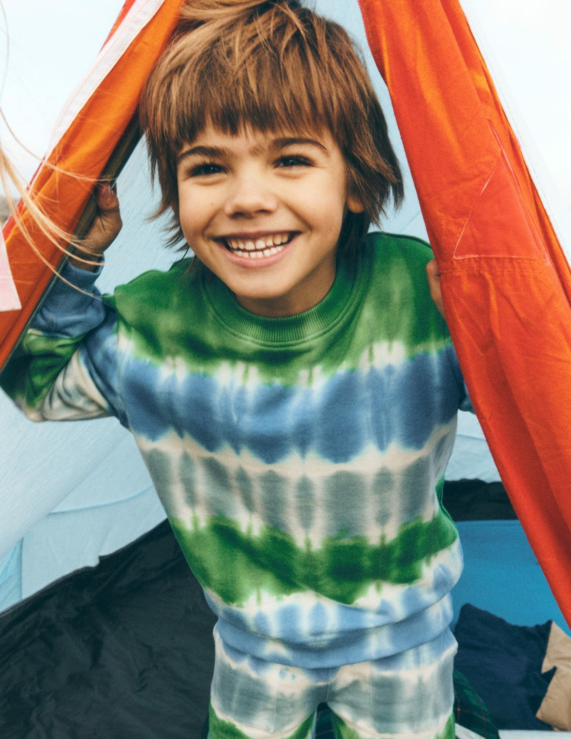 Tie Dye Sweatshirt-Green / Blue / Boden Online