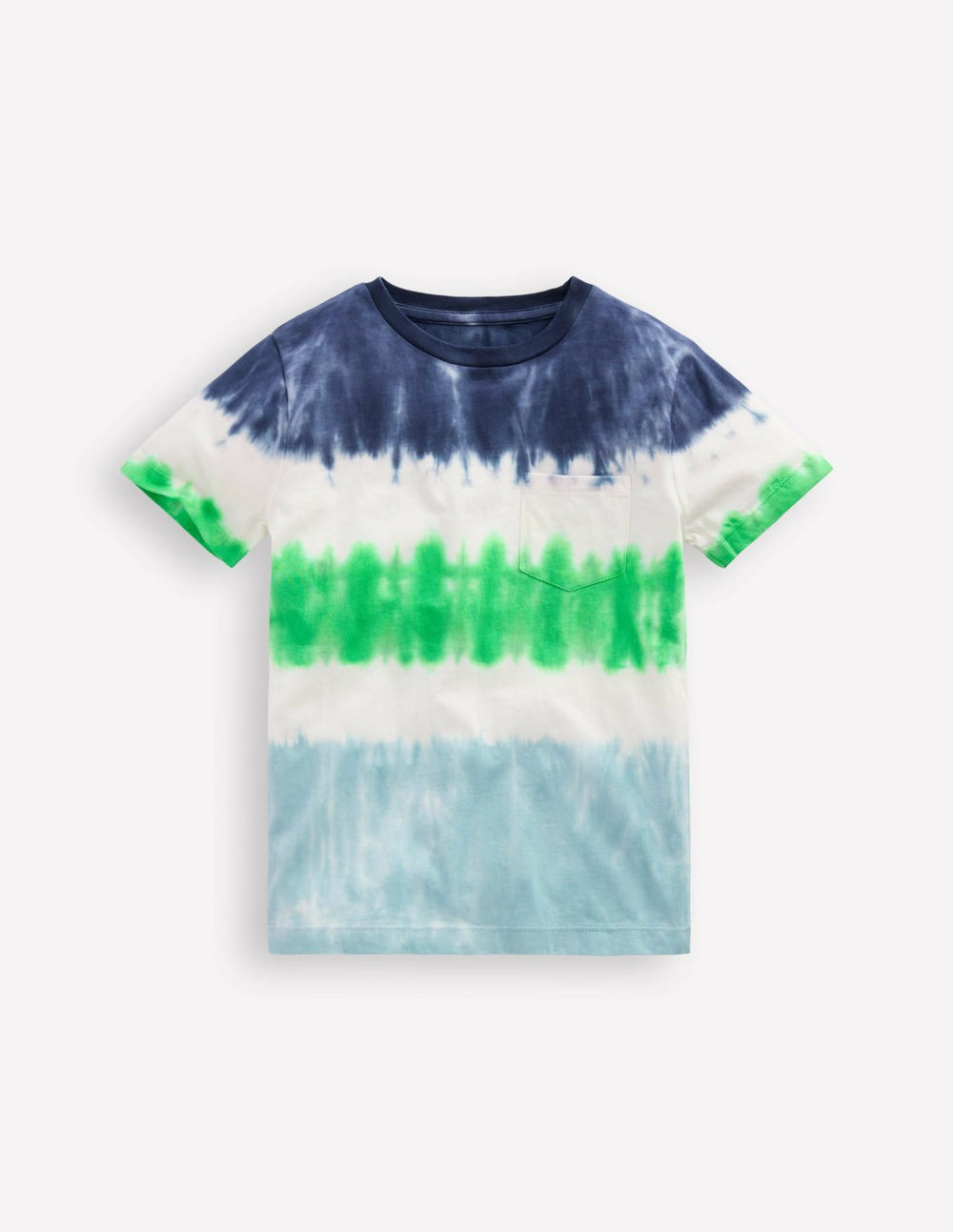 Tie Dye T-shirt-Blue Multi Stripe / Boden Outlet