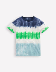 Tie Dye T-shirt-Blue Multi Stripe / Boden Outlet