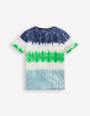 Tie Dye T-shirt-Blue Multi Stripe / Boden Outlet