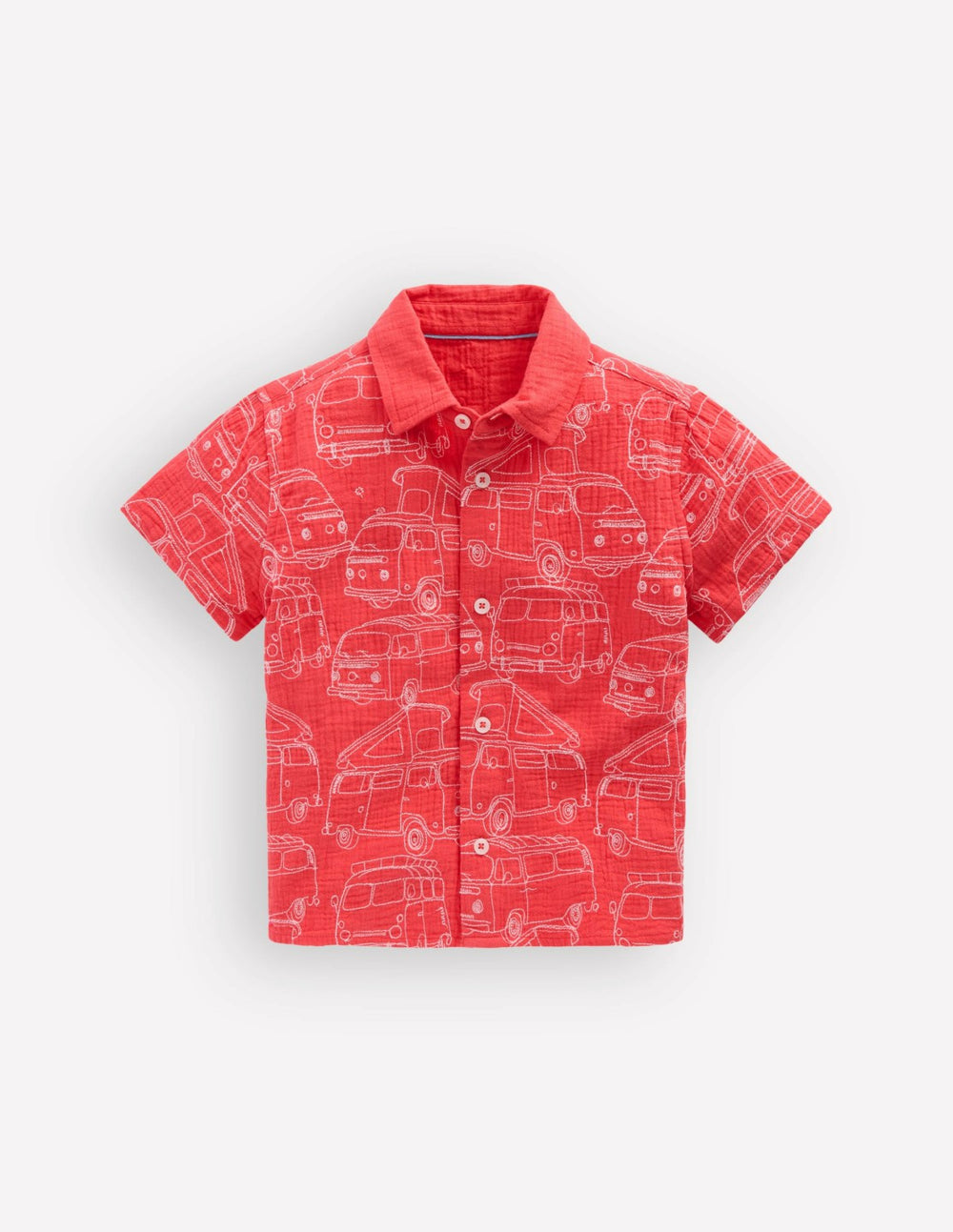 Double Cloth Shirt-Cayenne Embroidery / Boden Outlet