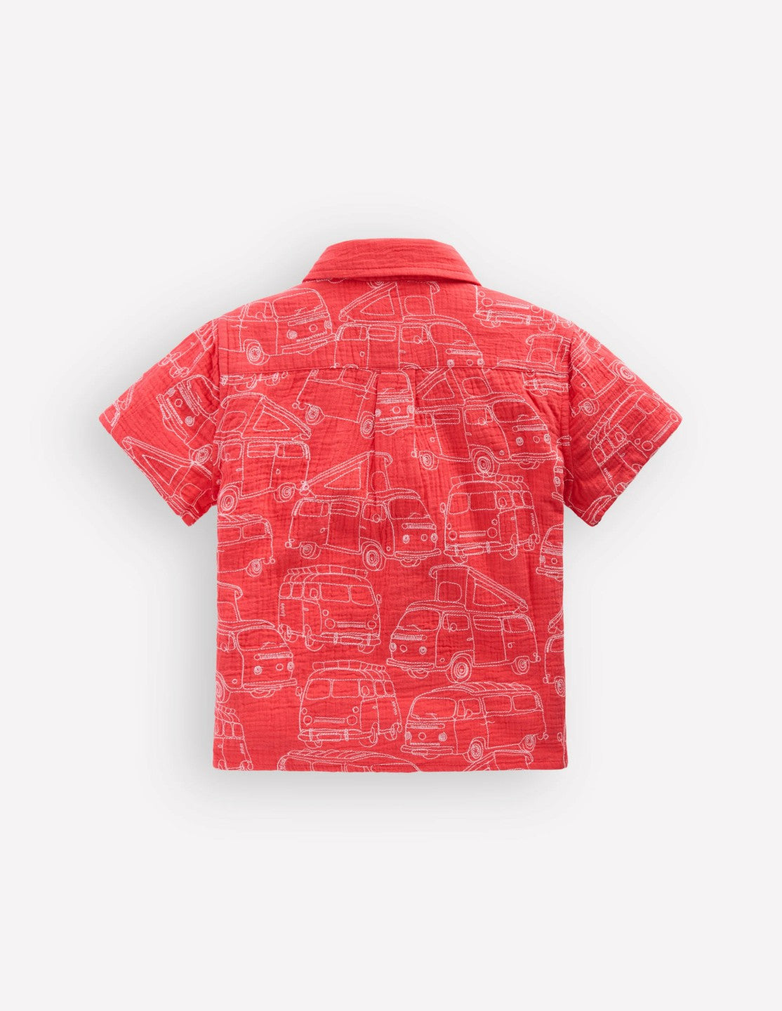 Double Cloth Shirt-Cayenne Embroidery / Boden Outlet