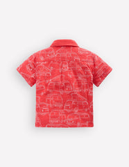 Double Cloth Shirt-Cayenne Embroidery / Boden Outlet