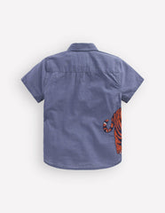 Superstitch Shirt-Vintage Indigo Tiger / Boden On sale
