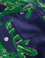 Cotton Linen Shirt-Green Palm Trees / Boden