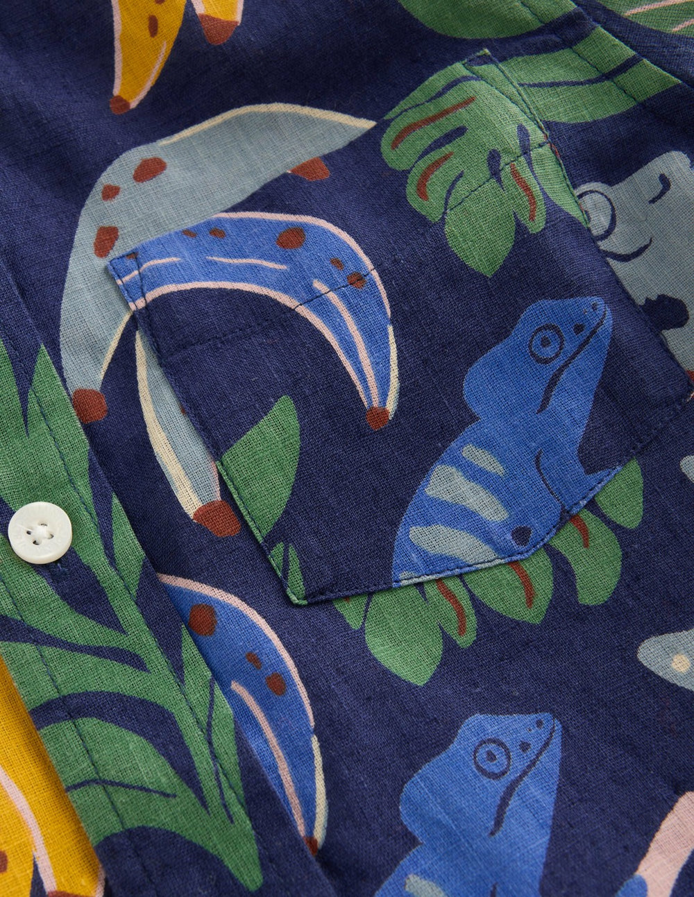 Cotton Linen Shirt-Multi Chameleon / Boden Sale