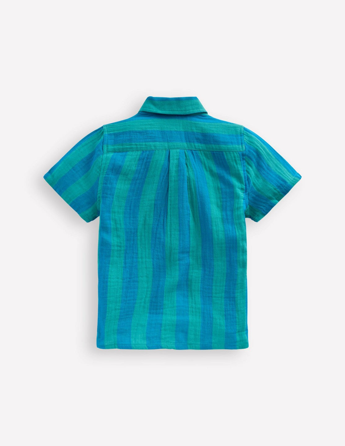 Double Cloth Shirt-Green and Blue Stripe / Boden Online
