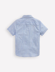 Embroidered Short Sleeve Shirt-Sea Side Embroidery / Boden us