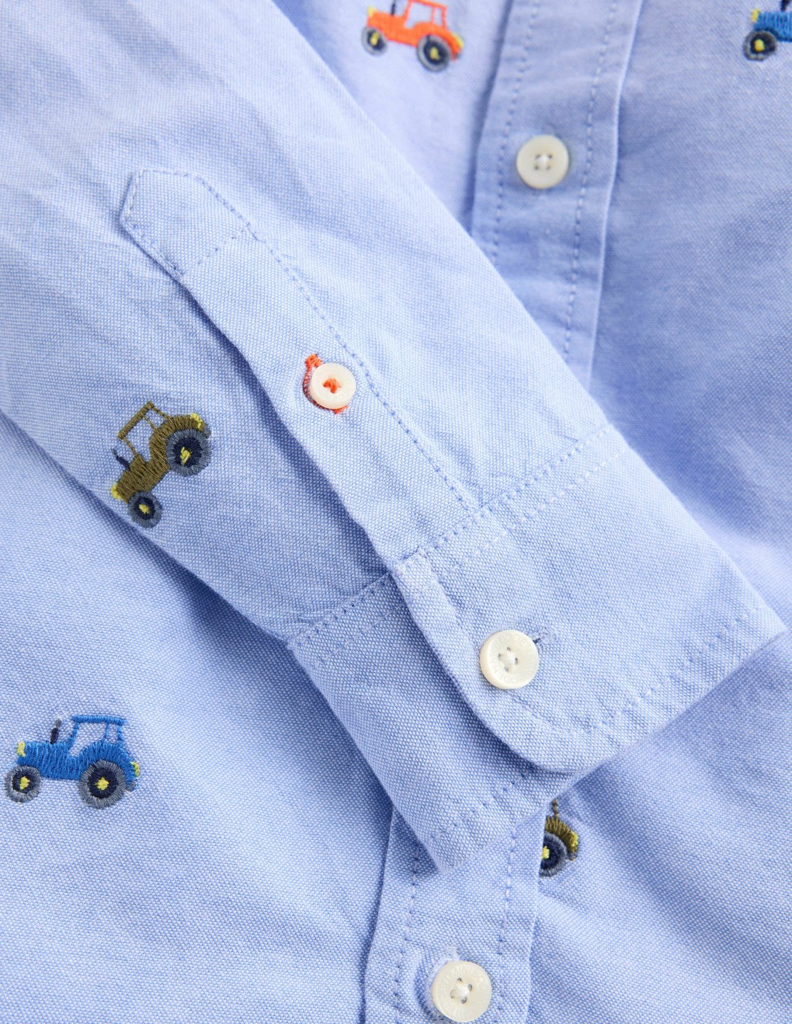 Embroidered Shirt-Oxford Tractors / Boden Outlet