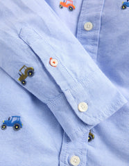 Embroidered Shirt-Oxford Tractors / Boden Outlet