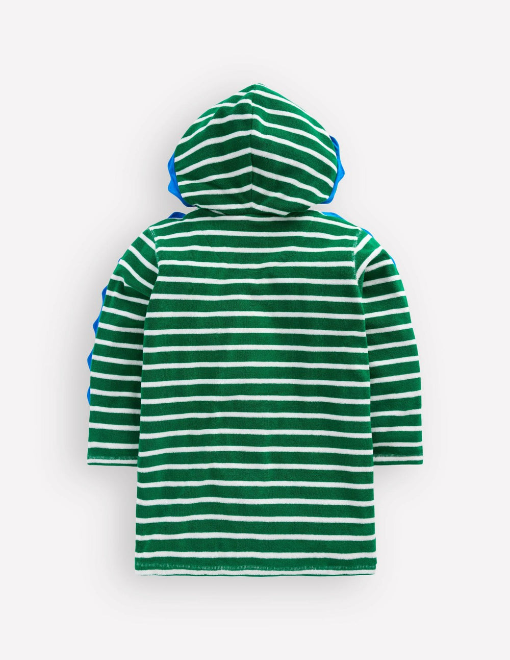 Fun Towelling Zip-up Throw On-Chameleon Green Stripe / Boden Online