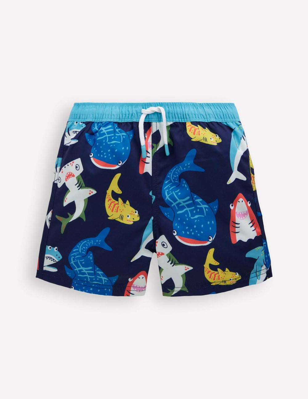 Swim Shorts-College Navy Sharks / Boden On sale