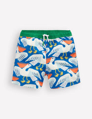 Swim Shorts-Kingfisher Blue Pelicans / Boden us