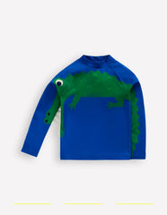 Sun Safe Fun Rash Vest-Blue Croc / Boden Sale