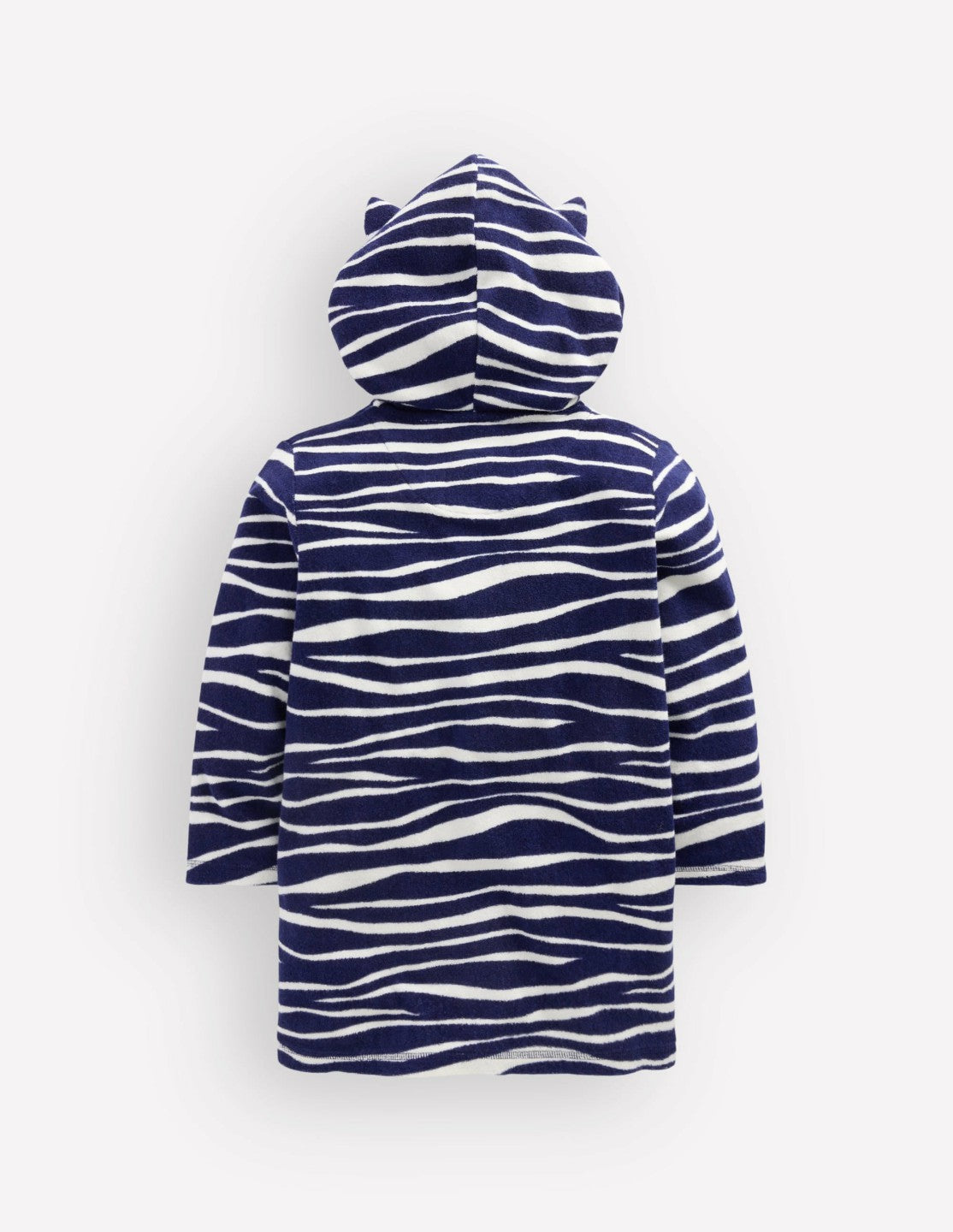 Fun Towelling Zip-up Throw On-Zebra / Boden