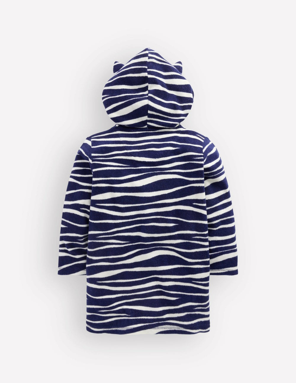 Fun Towelling Zip-up Throw On-Zebra / Boden
