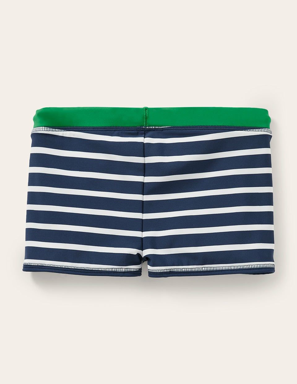 Swim Trunks-Navy Blue/White / Boden Sale