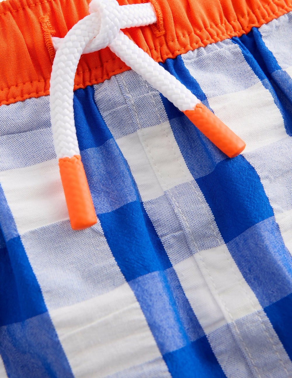 Swim Shorts-Blue Gingham / Boden Outlet