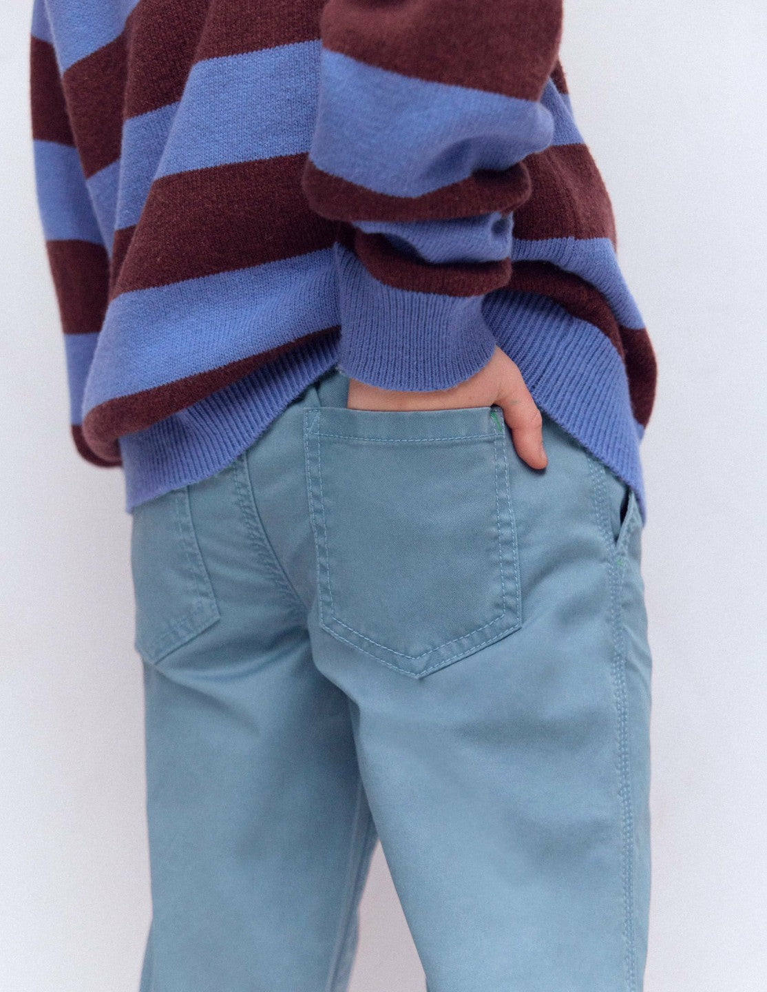 Slim Pull-on Pants-Bering sea / Boden