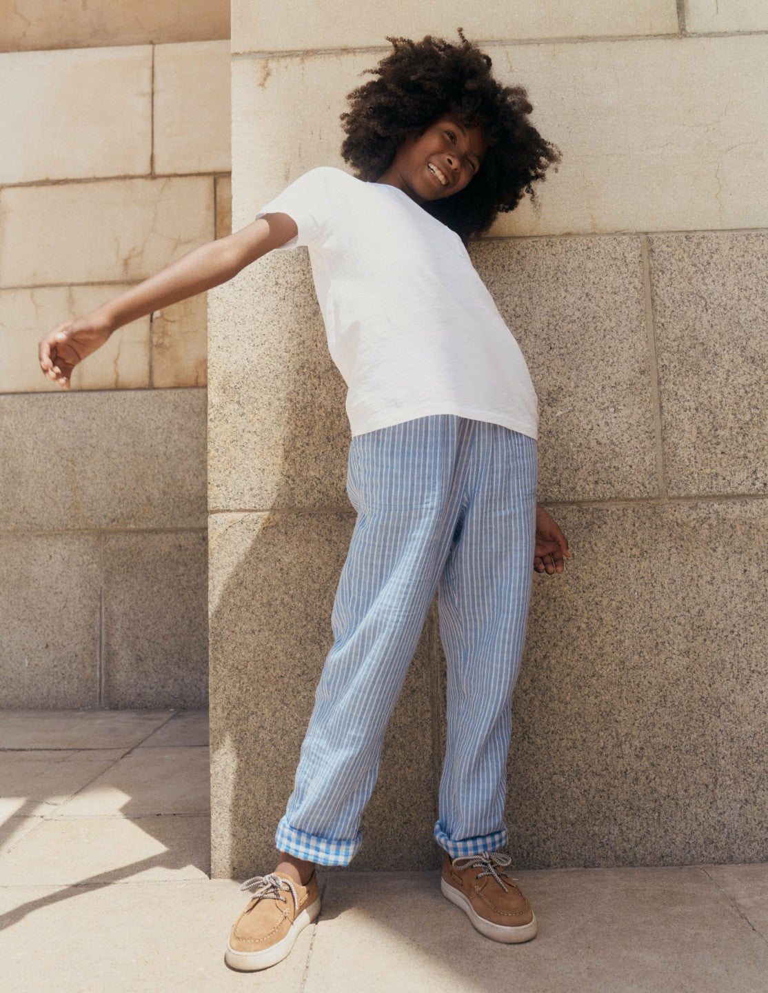 Double Cloth Summer Trouser-Stripes / Boden Sale