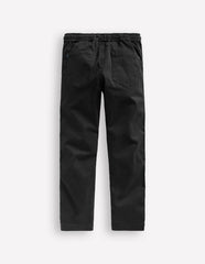 Slim Pull On Trousers-Black / Boden On sale