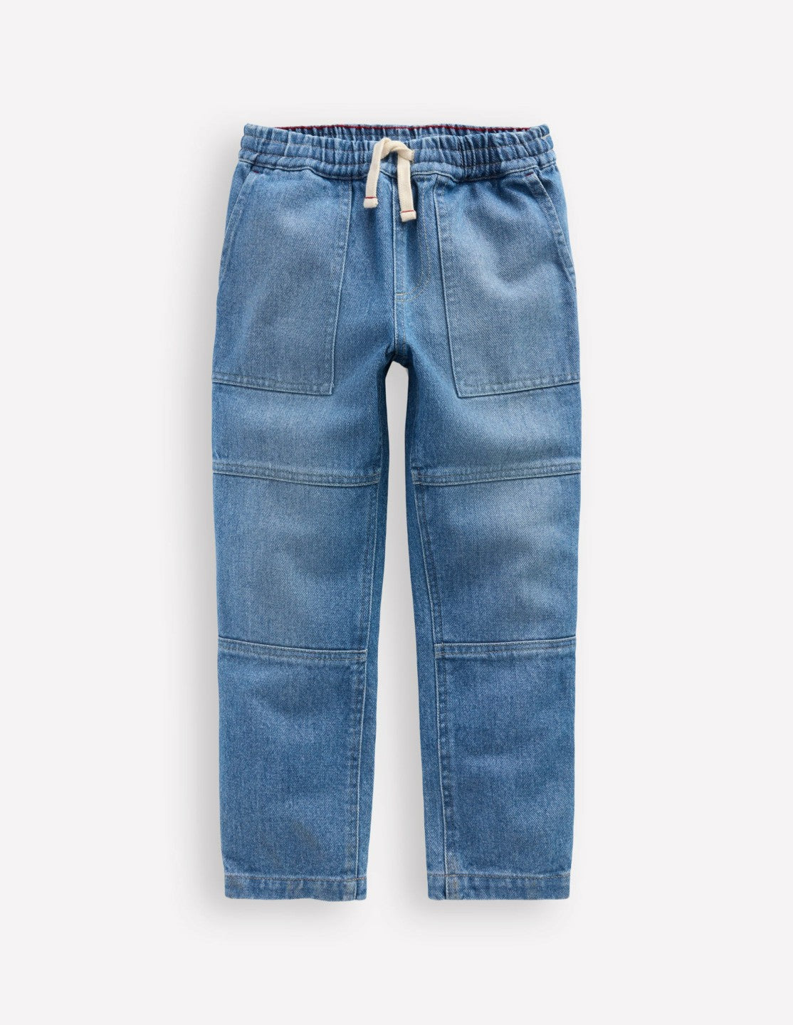 Warrior Knee Jeans-Mid Blue Wash / Boden