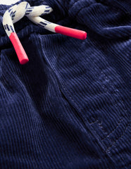 Slim Pull On Trousers-College Navy Cord / Boden