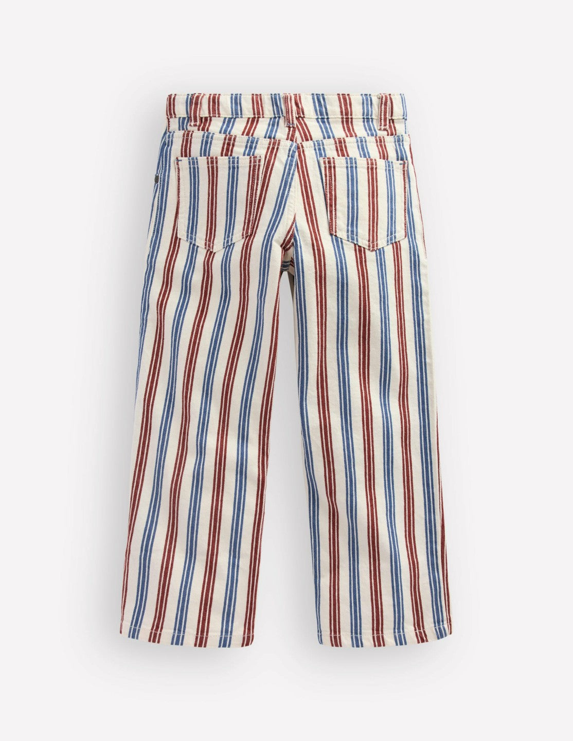 Relaxed Straight Jeans-Blue and Red Stripe / Boden Discount