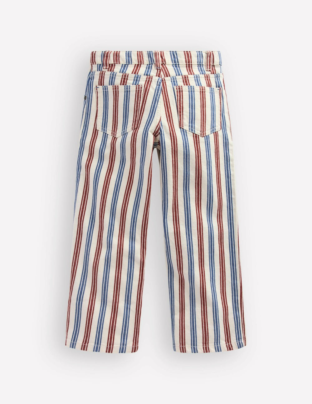 Relaxed Straight Jeans-Blue and Red Stripe / Boden Discount