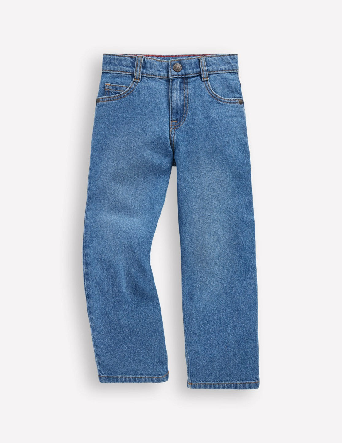 Relaxed Straight Jeans-Mid Wash / Boden us
