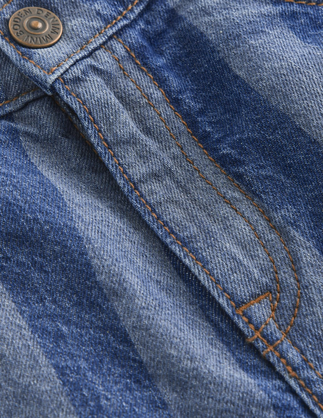 Relaxed Straight Jeans-Stripe Shadow / Boden Sale