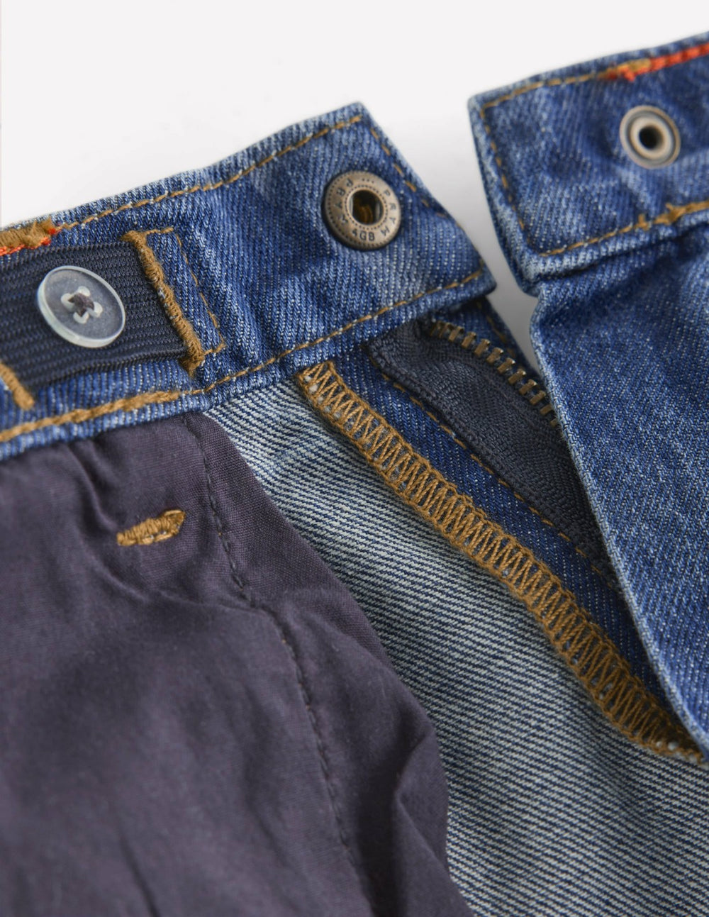 Relaxed Straight Jeans-Stripe Shadow / Boden Sale