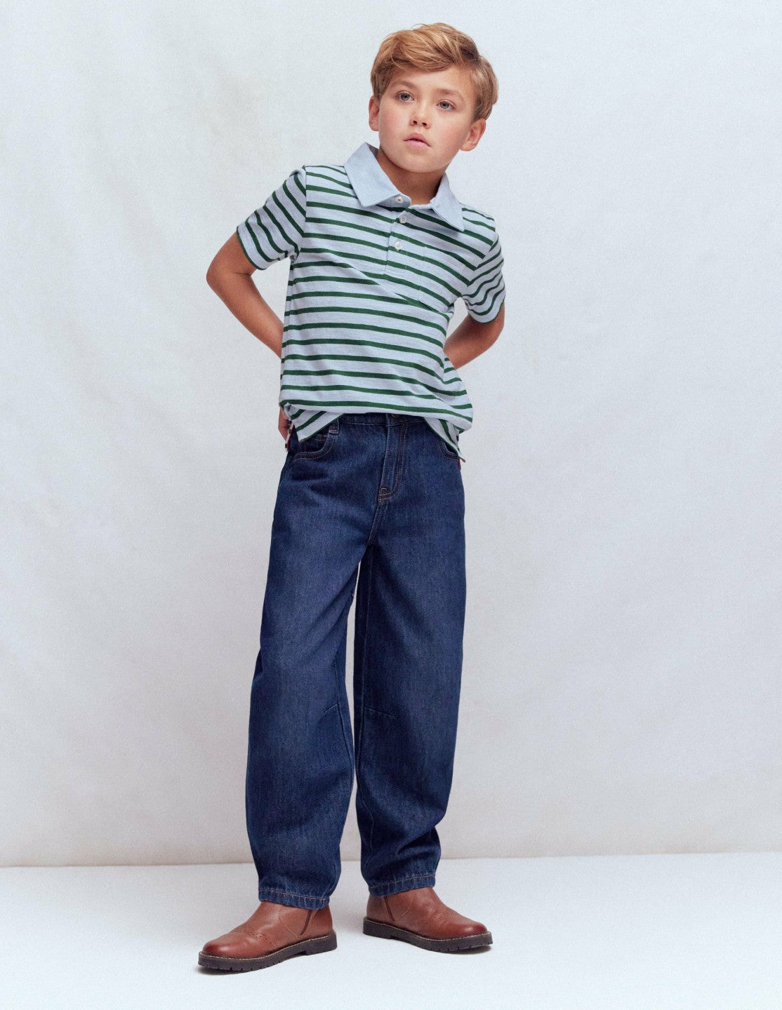 Barrel Jeans-Mid Wash / Boden Outlet