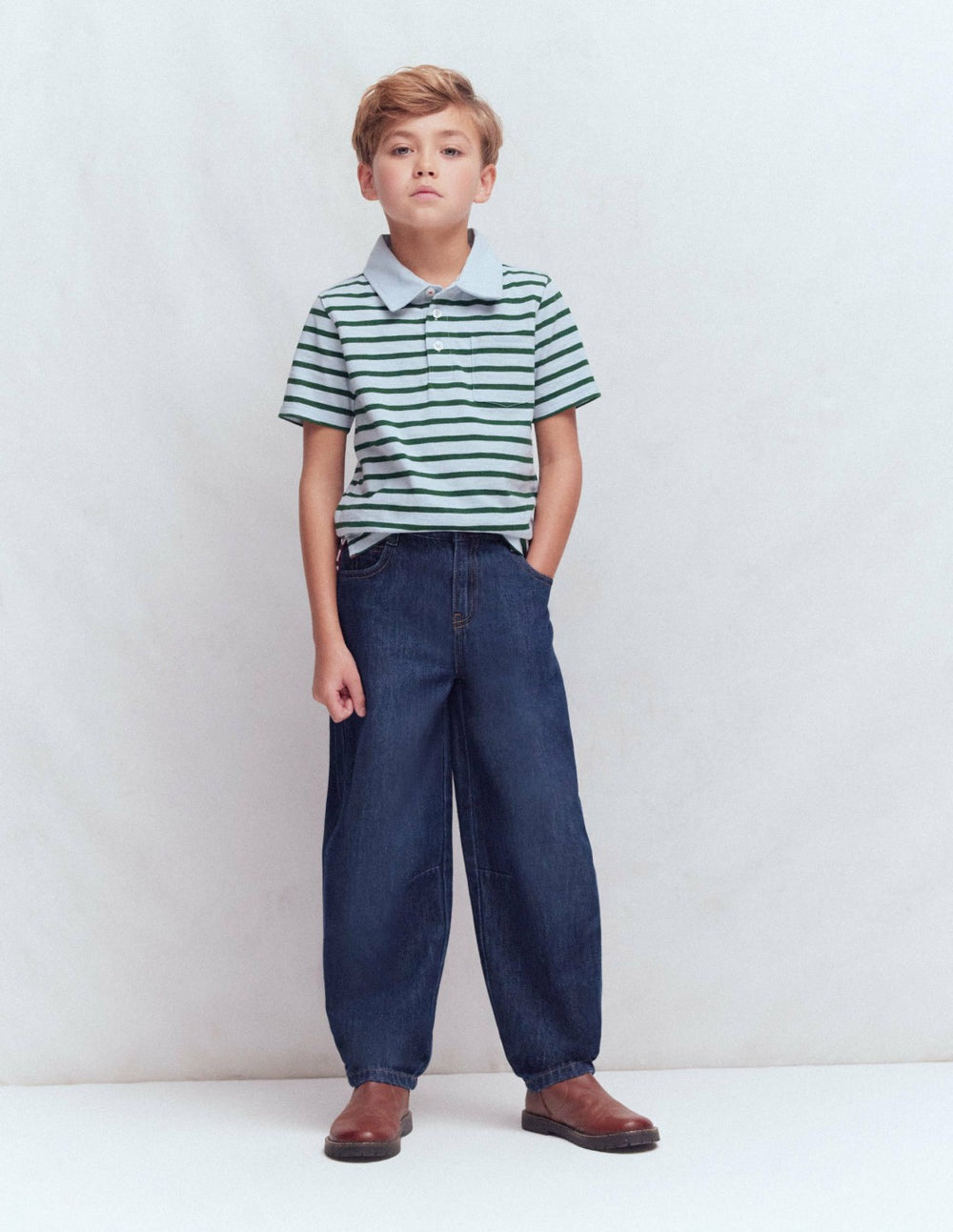 Barrel Jeans-Mid Wash / Boden Outlet
