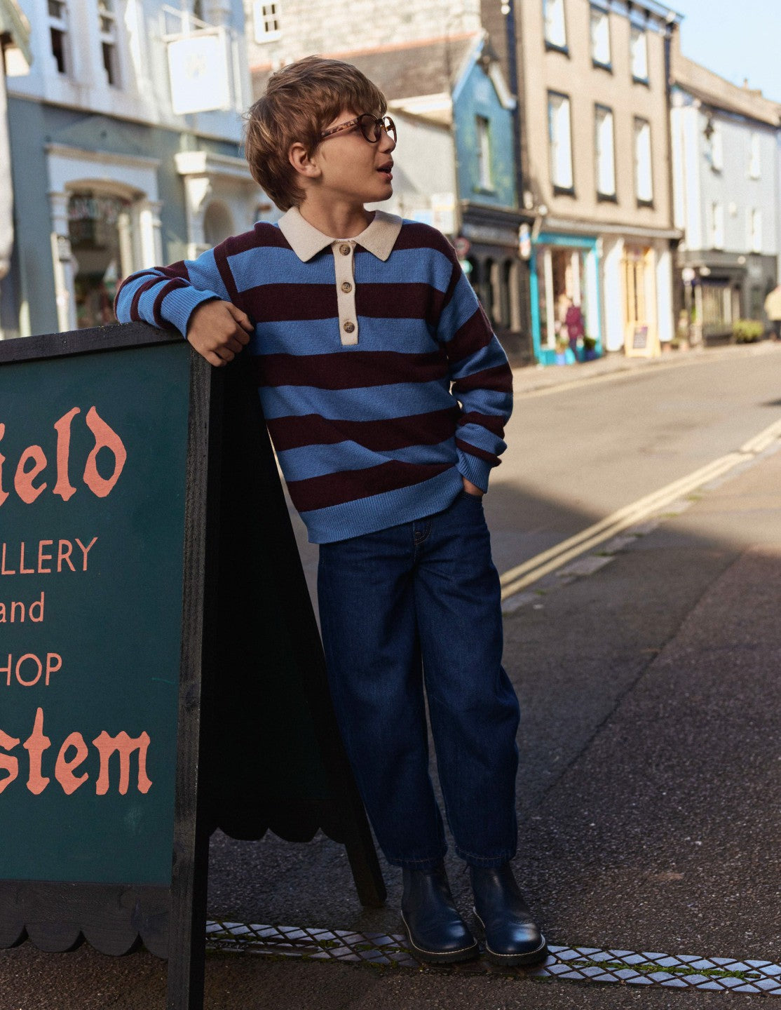 Barrel Jeans-Mid Wash / Boden Outlet