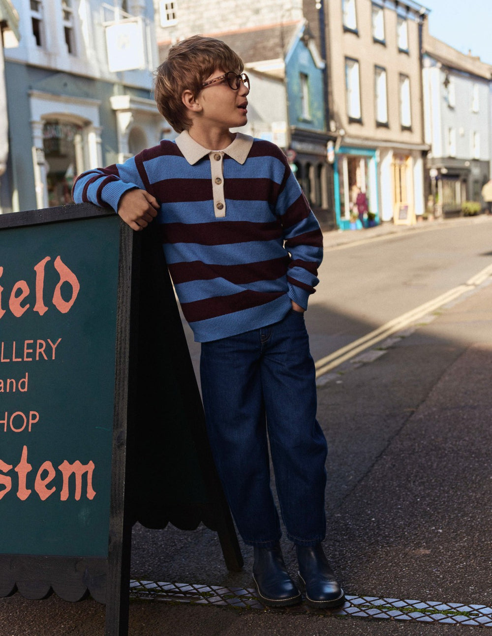 Barrel Jeans-Mid Wash / Boden Outlet