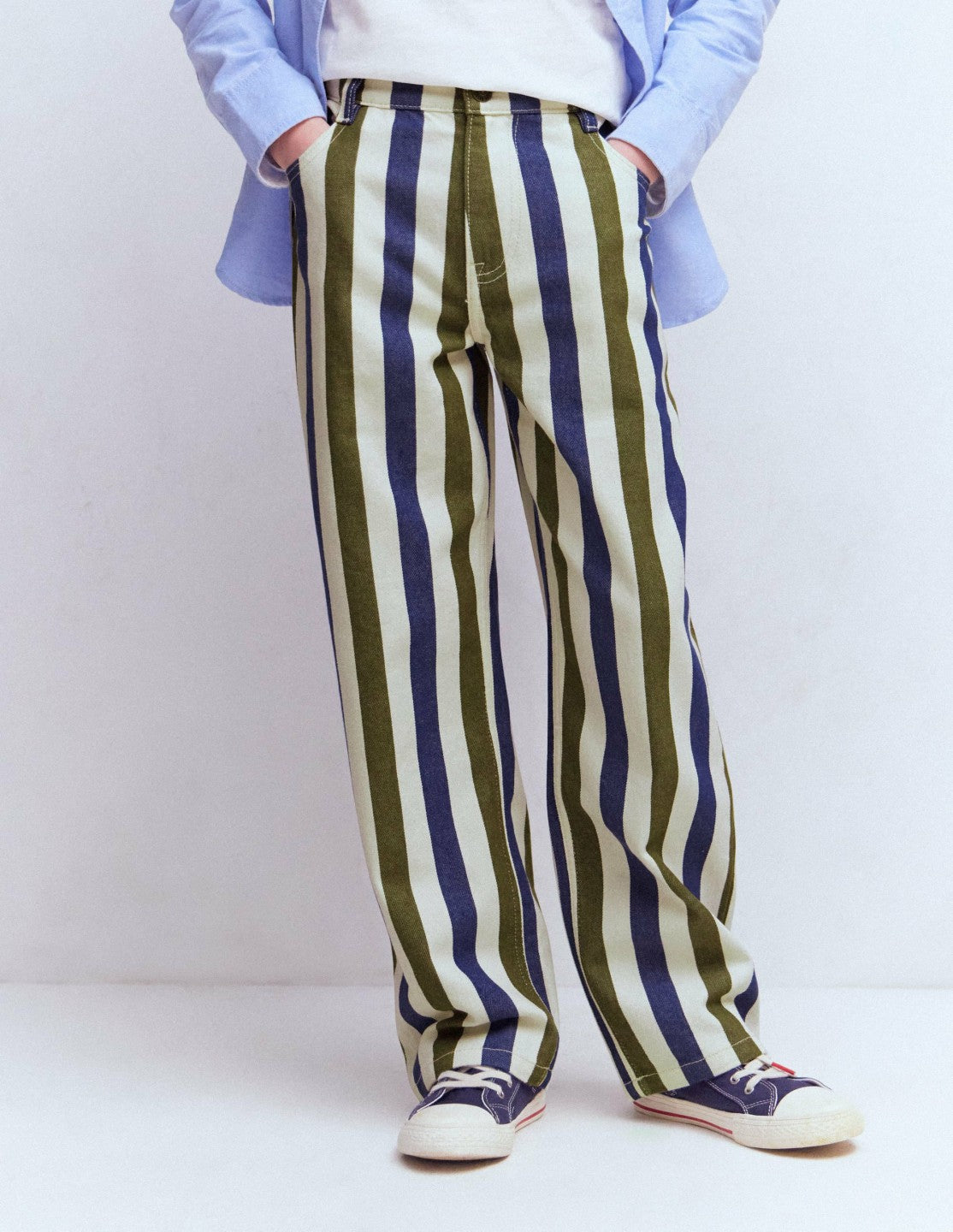 Relaxed Straight Jeans-Surf the Web and Winter Moss / Boden On sale