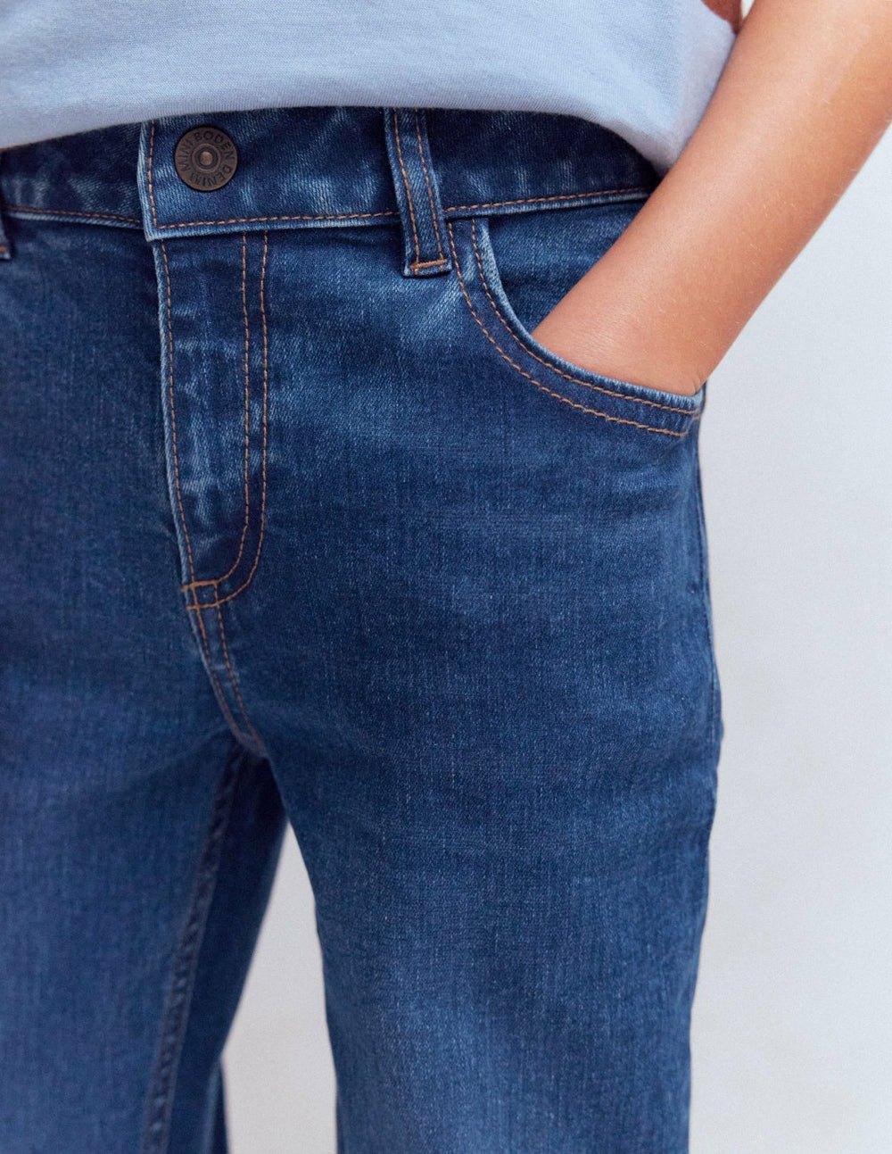 Adventure Slim Fit Jeans-Mid Vintage Denim / Boden Sale