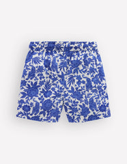 Cotton Linen Shorts-Jungle Woodblock / Boden On sale