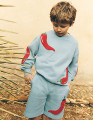 Fun Sweatshorts-Seamist Blue Chillies / Boden